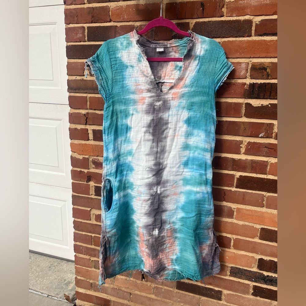 Love Tanjane Cotton Tie Dye Tunic Dress